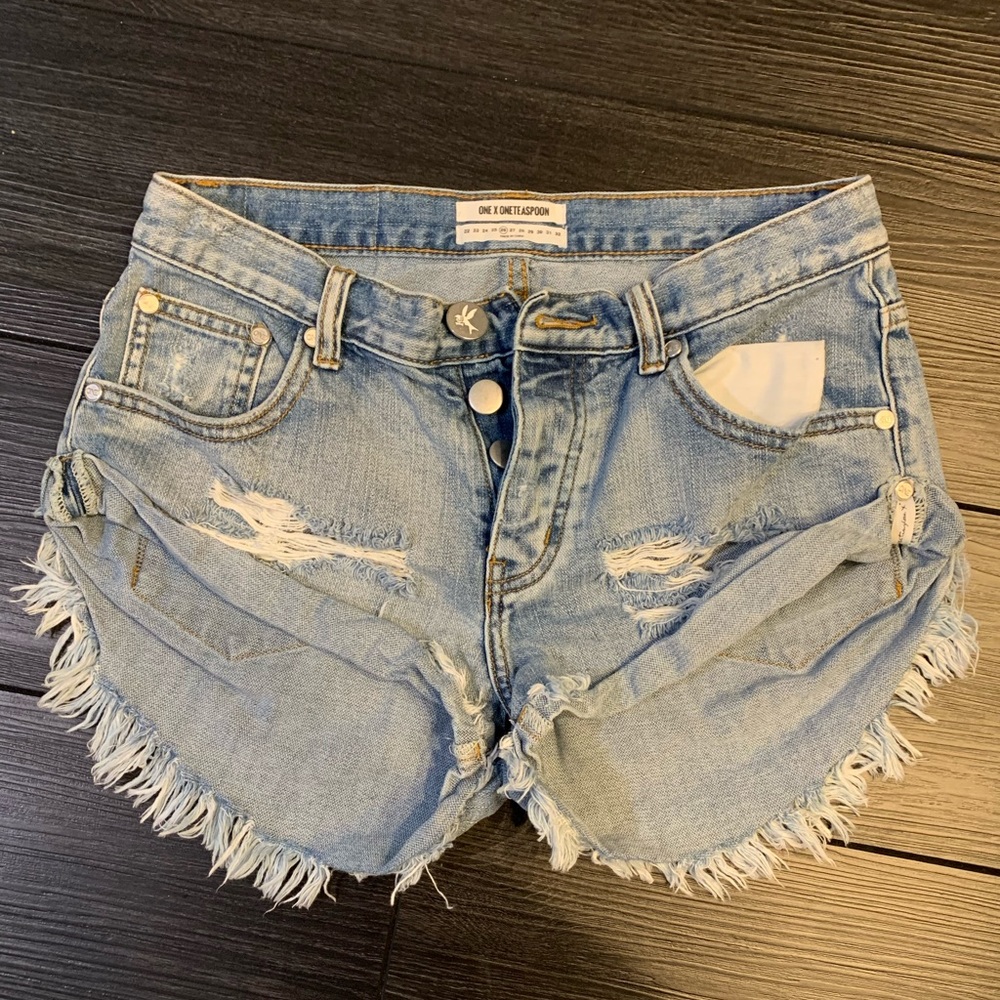 Free People Jean Shorts